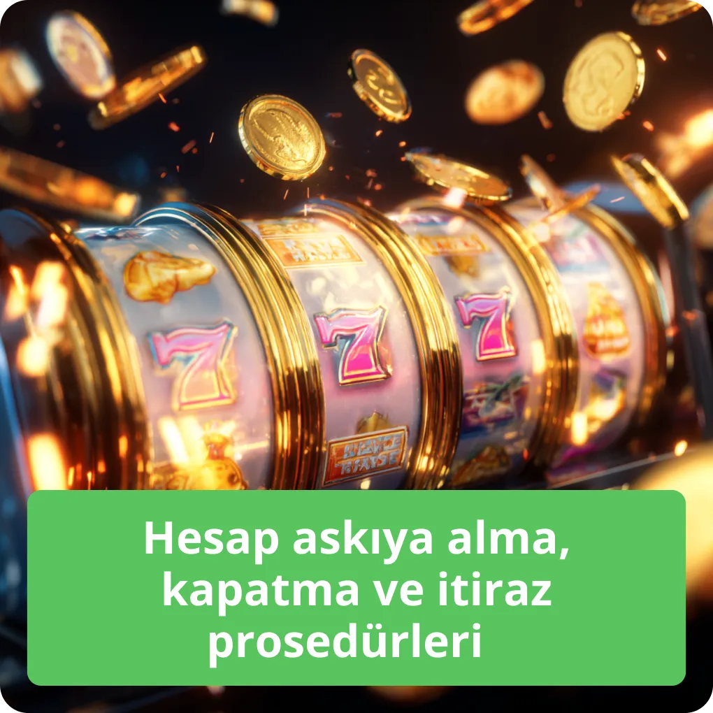 Hesap askıya alma, kapatma ve itiraz prosedürleri